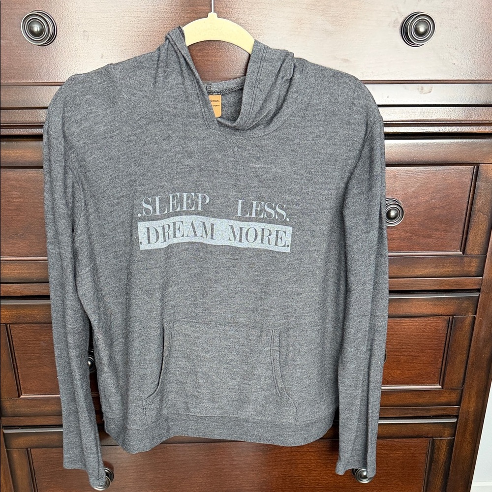 good hYOUman Charcoal Hoodie with Inspirational Text